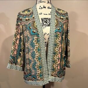 John Mark Multicolor Patterned Cardigan